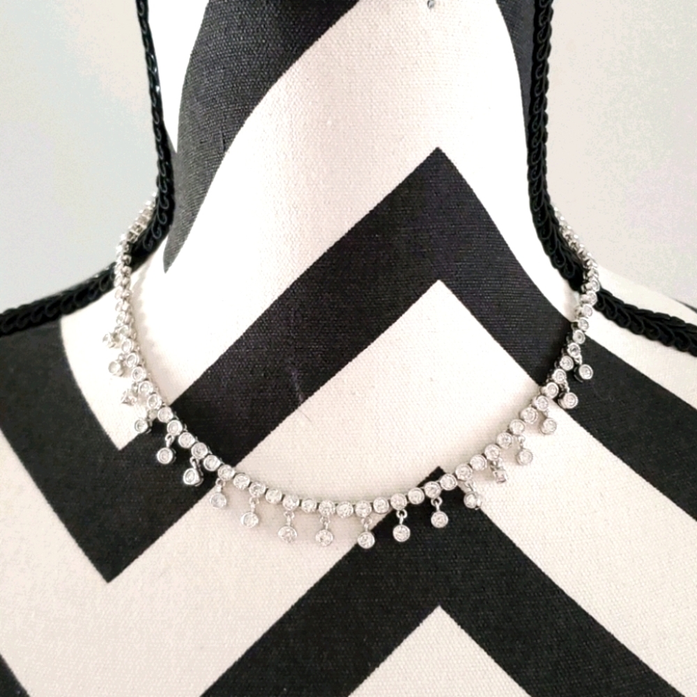 Cubic zirconia necklace